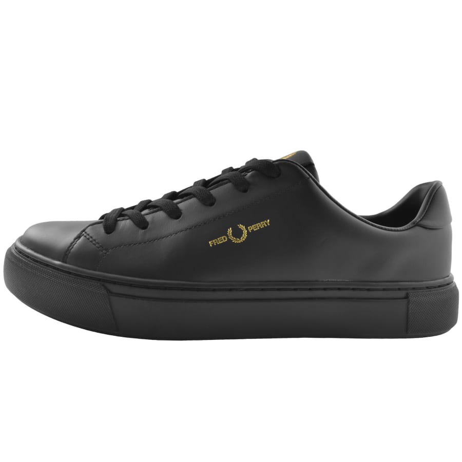 Fred Perry B71 leather sneakers in Black